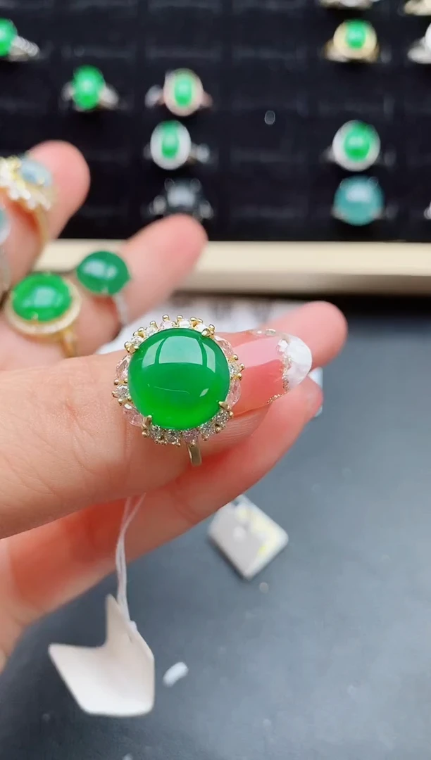 【闪购商品】翡翠戒指银S925镶嵌50808051