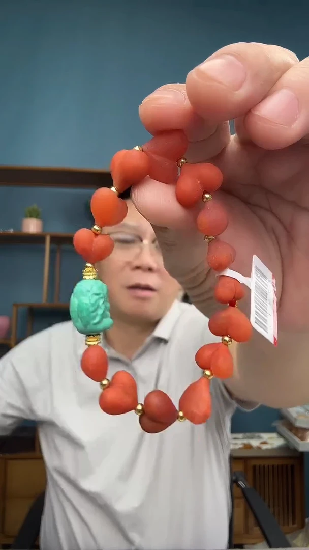 未镶嵌手串南红玛瑙14（有瑕介意勿拍）