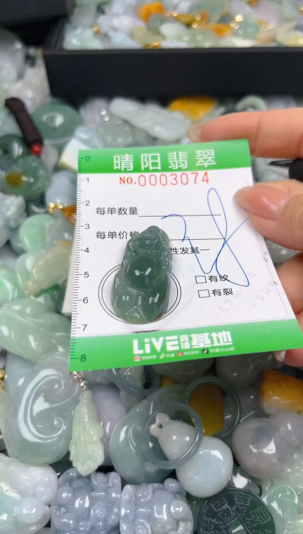 翡翠未镶嵌颈饰闪购0003074