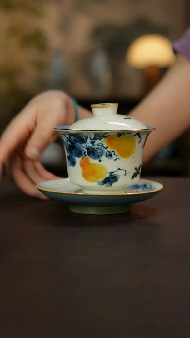 杯景德镇陶瓷杯碗柴烧多人