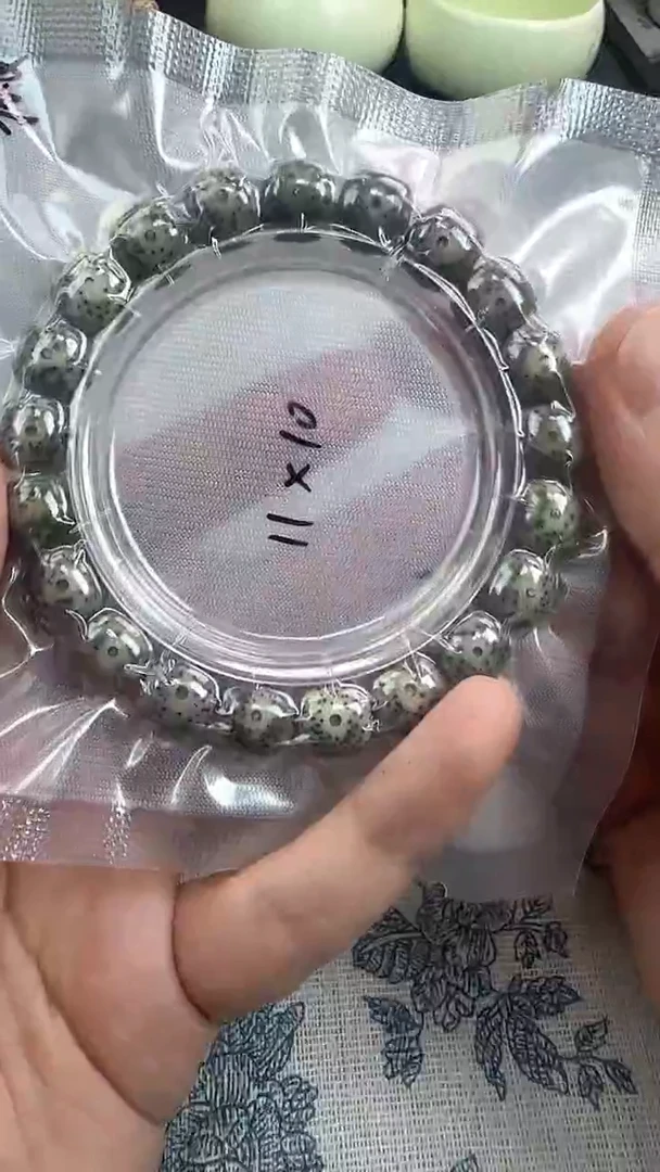 手串星月菩提56石玉料糯冰单圈11×10高透精工福利