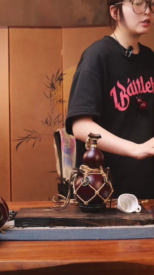 18251号精品大漆葫芦防腐防渗装水茶酒