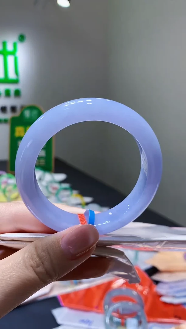 未镶嵌手镯翡翠-y52天然缅甸A货翡翠55.5正圈