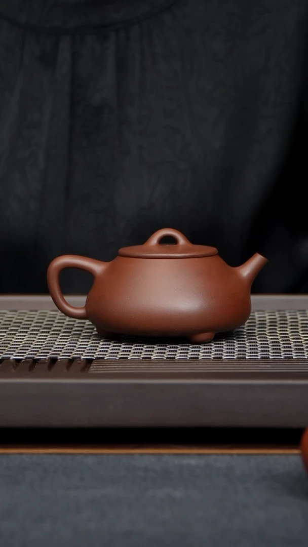 茶壶紫砂用****9石瓢原矿零添加紫泥纯手工制作260毫升