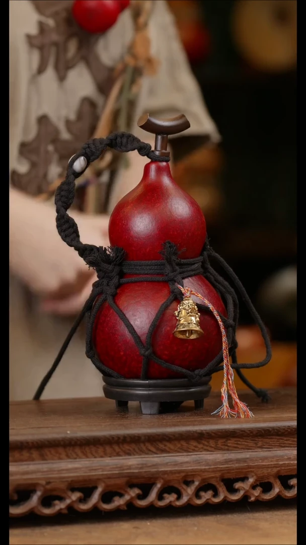 143精品天然大漆酒葫芦一物一拍~