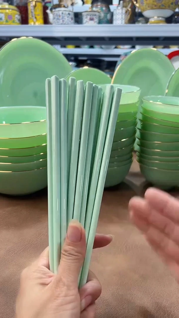 玉瓷  景德镇陶瓷筷子10双