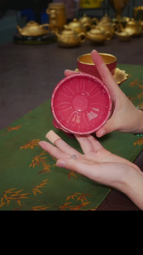 杯【宜景窑冰梅粉系列】樊莲