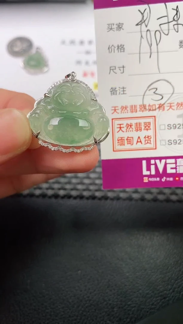 翡翠银S925镶嵌颈饰·