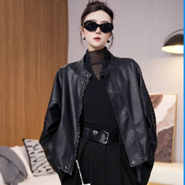 秋冬百搭植物蛋白皮衣 66073