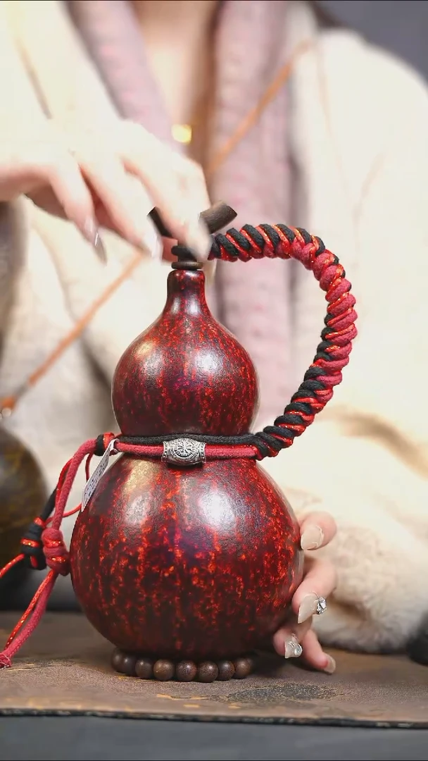 【闪购商品】XS223大漆酒葫芦不包手串及旋转底座