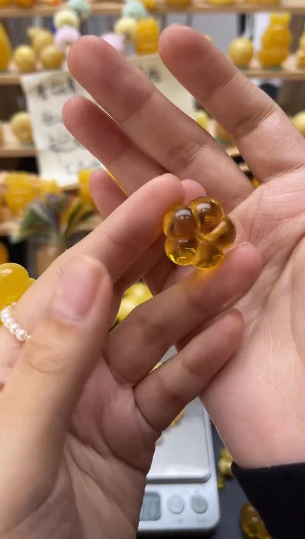 琥珀未镶嵌珠宝奇石064琥珀蜜蜡微瑕