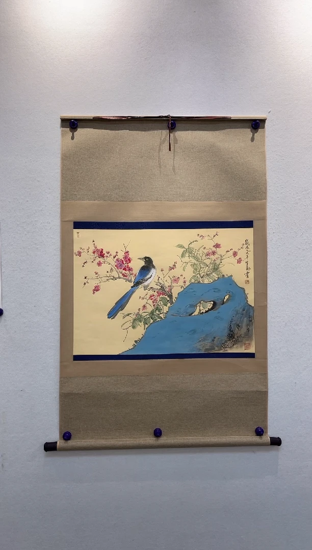 国画z王老师--花鸟卷轴