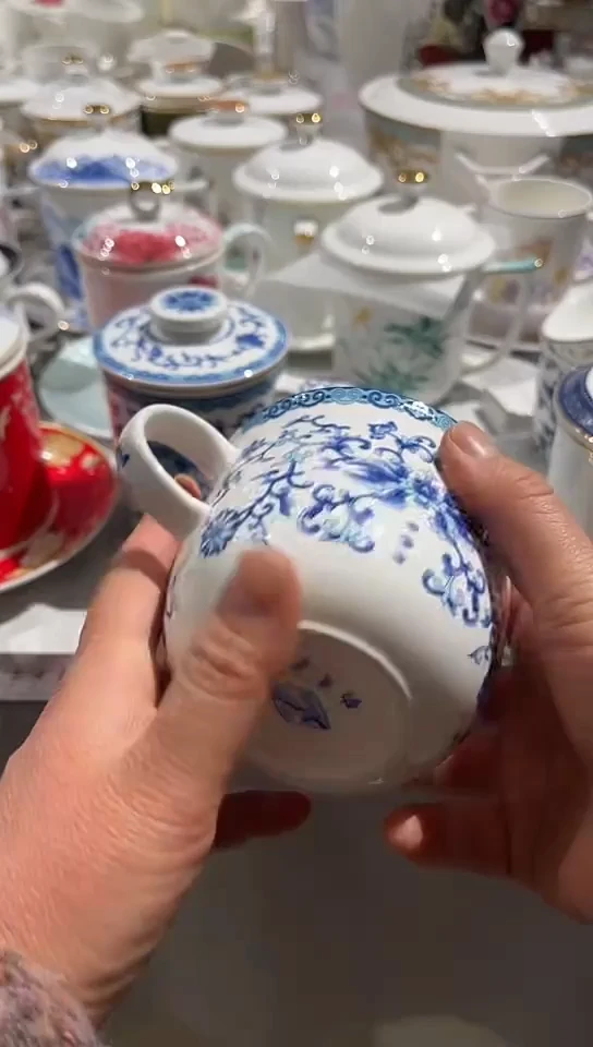 骨瓷隆达骨瓷杯子1个