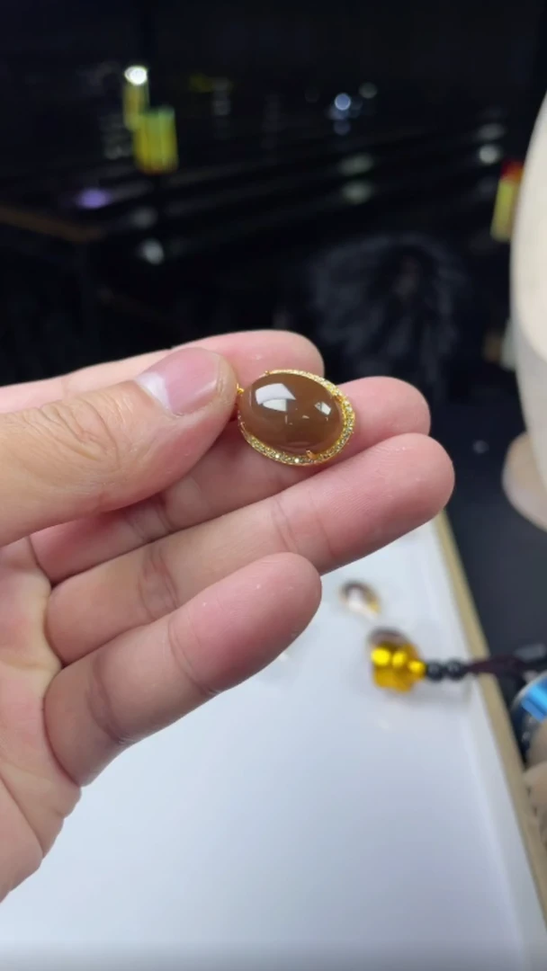 和田玉银S925镶嵌颈饰-多样性发其—551196