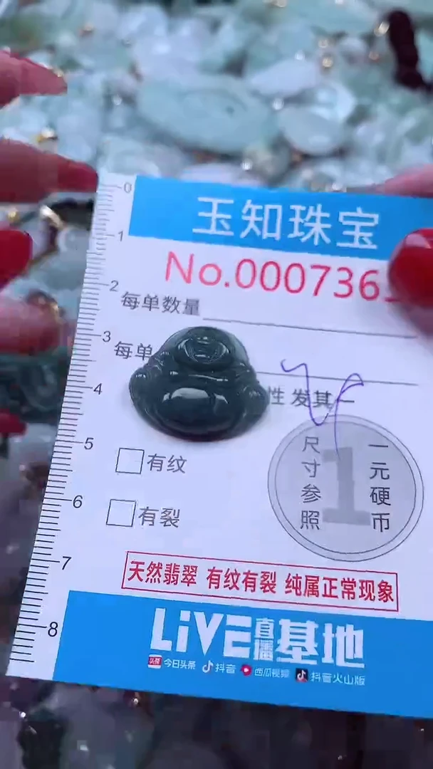 吊坠(不含链)未镶嵌翡翠7363
