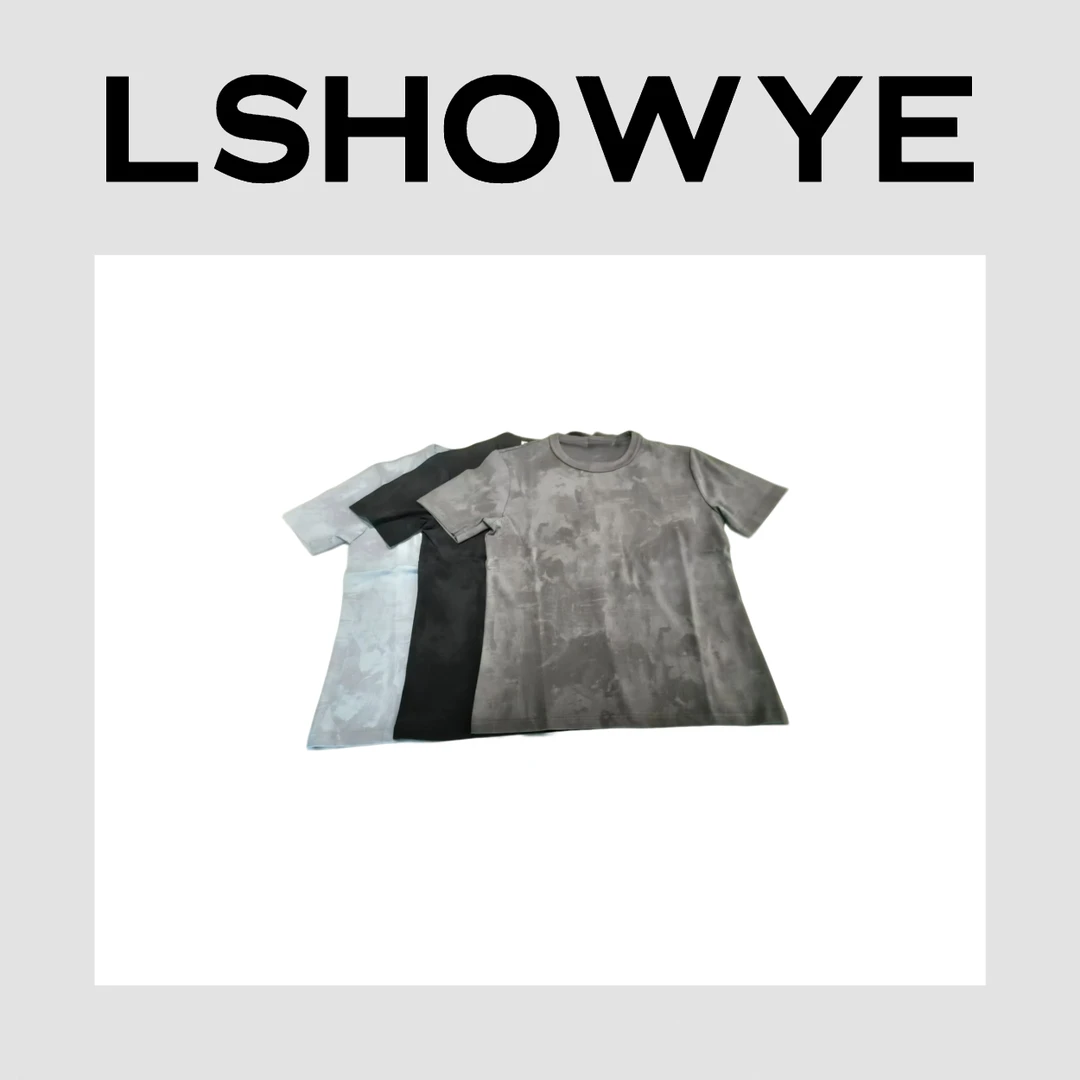 LSHOWYE｜模糊印花工艺字母T恤 25H41