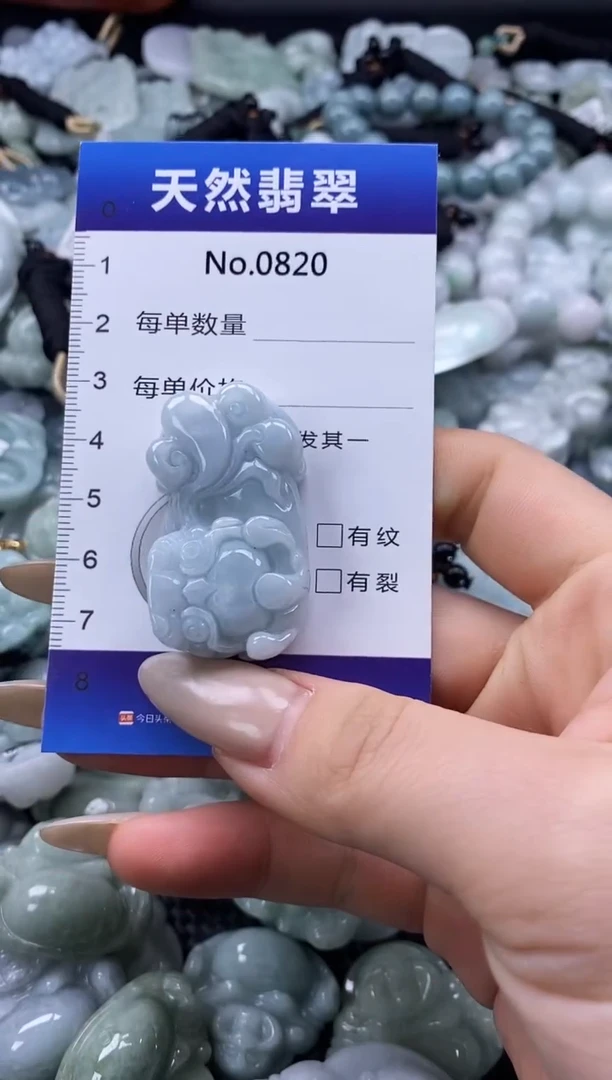 【闪购商品】翡翠颈饰未镶嵌缅甸A货翡翠0820