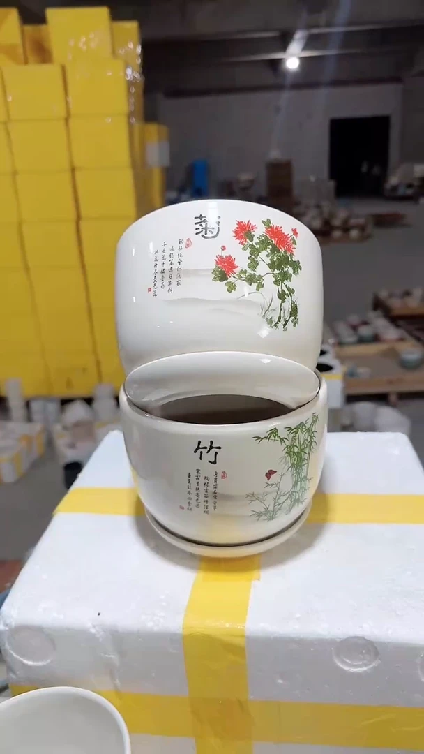 高温陶瓷花盆+17-12