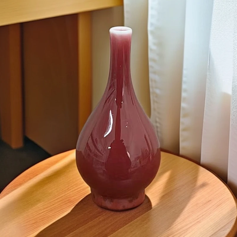 景德镇朗红陶瓷小摆件