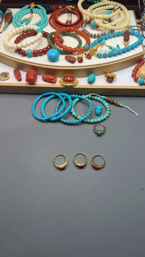 18K金镶嵌配饰南红玛瑙深***～11111