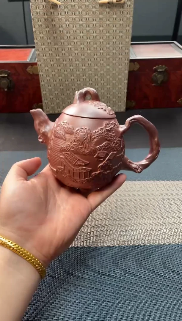 茶壶紫砂160  宜兴原矿紫砂