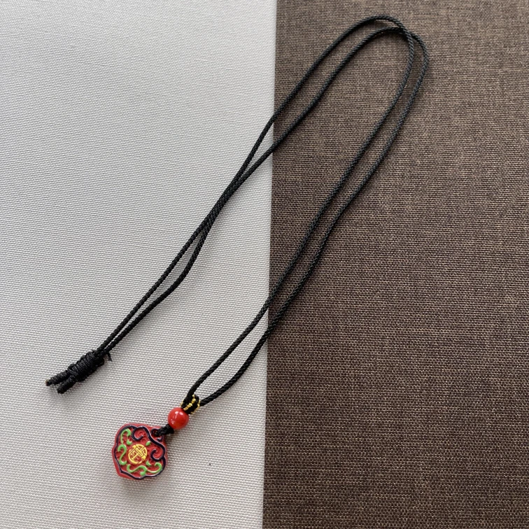 含辰砂工艺品【何姐聊收藏】朱砂福牌吊坠 新年祈福礼品 YS0910200