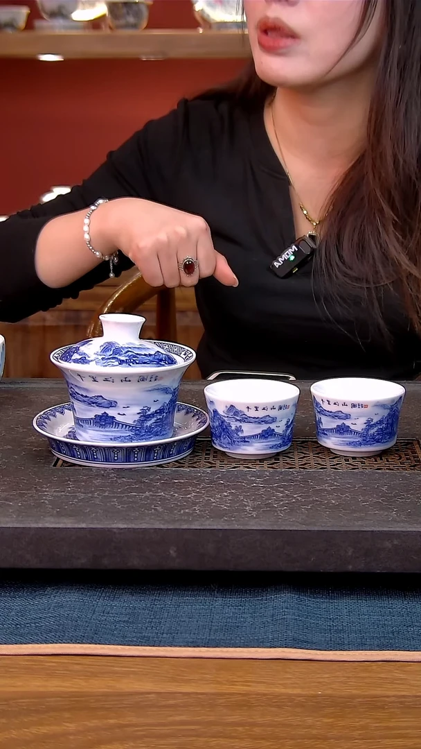 简装家用款3件套 白瓷陶瓷茶具