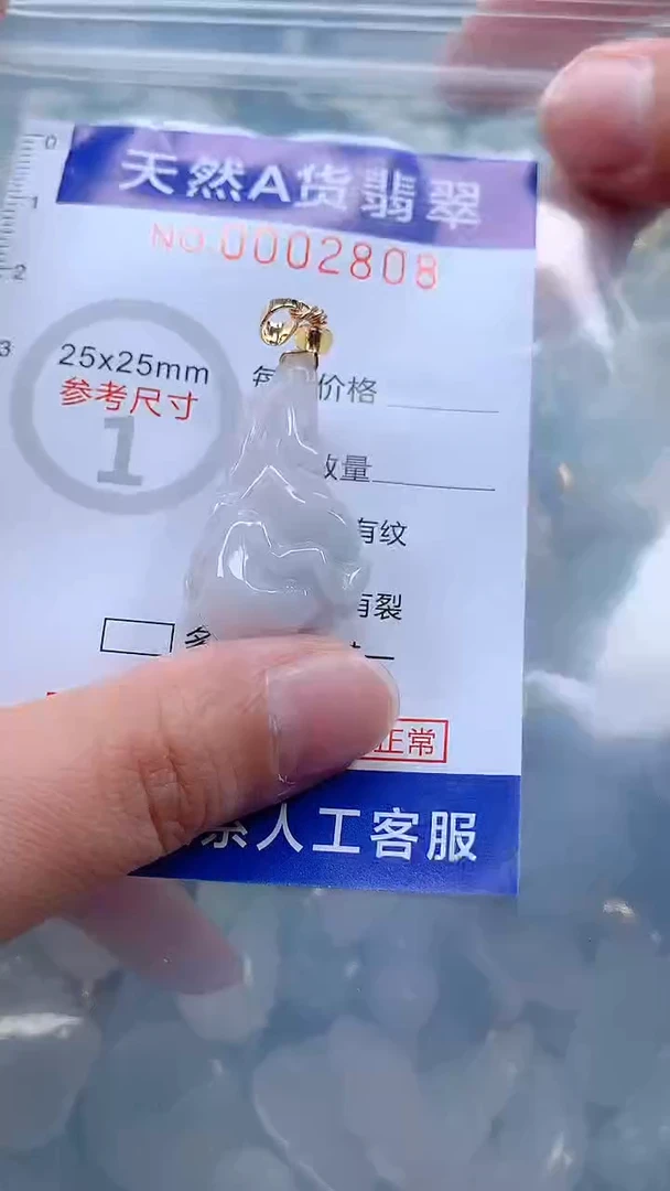 翡翠未镶嵌吊坠(不含链)1