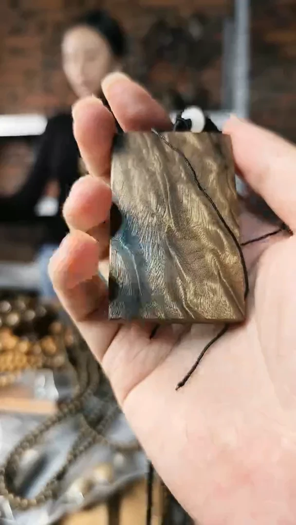 【闪购商品】金丝楠无事牌手把件