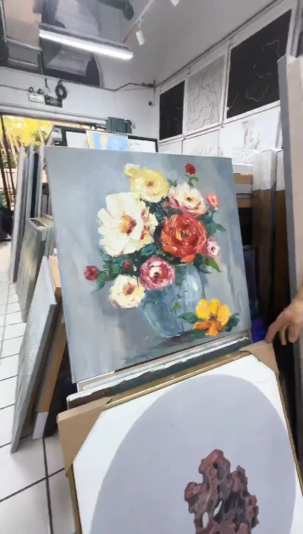 168现代艺术装饰画油画60cm*60cm