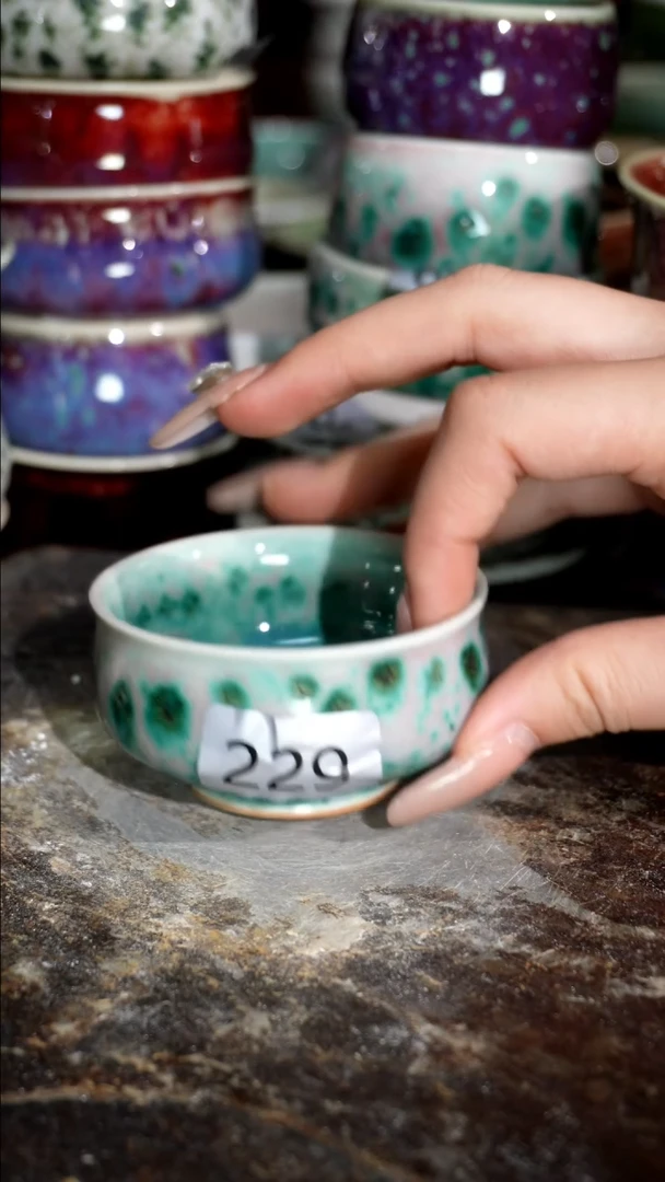 摆件精品窑变钧瓷茶器