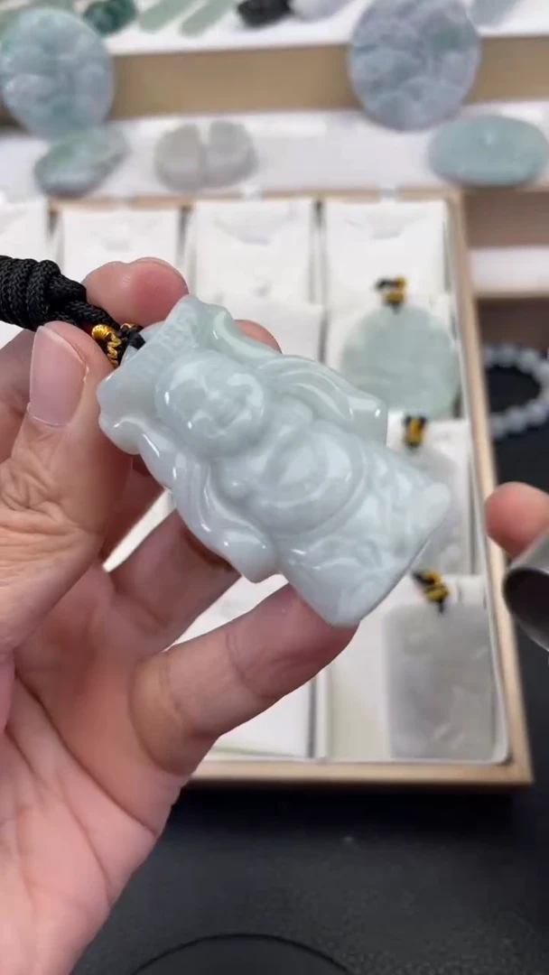 颈饰未镶嵌翡翠天然缅甸翡翠A货449