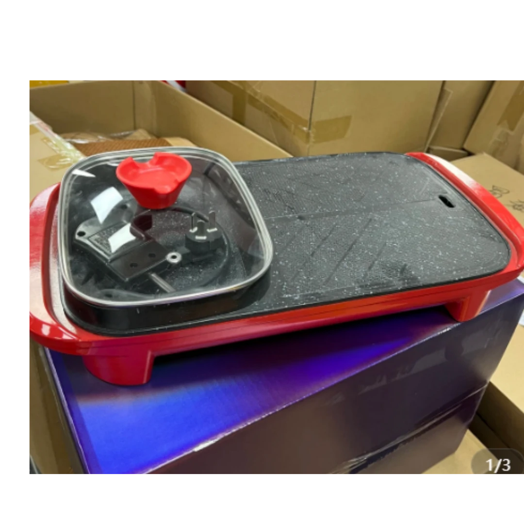 多功能涮烤一体锅火锅烤肉锅 颜色规格随机 KTY