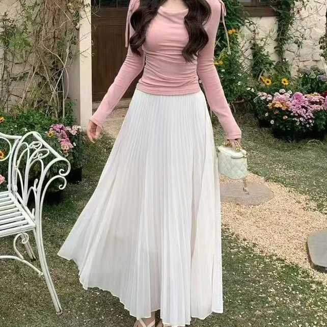 SZA【雾都恋人】春季新款优雅洋气高级感时尚百搭高腰半身裙A-1571