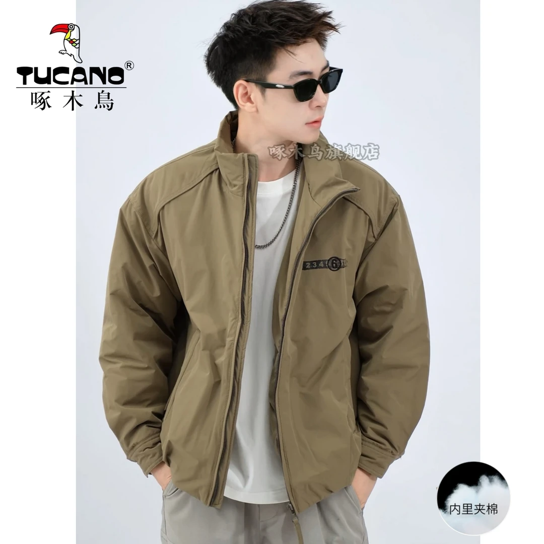 TUCANO/啄木鸟2025冬季新款男士立领面包服轻便保暖透气棉服夹克
