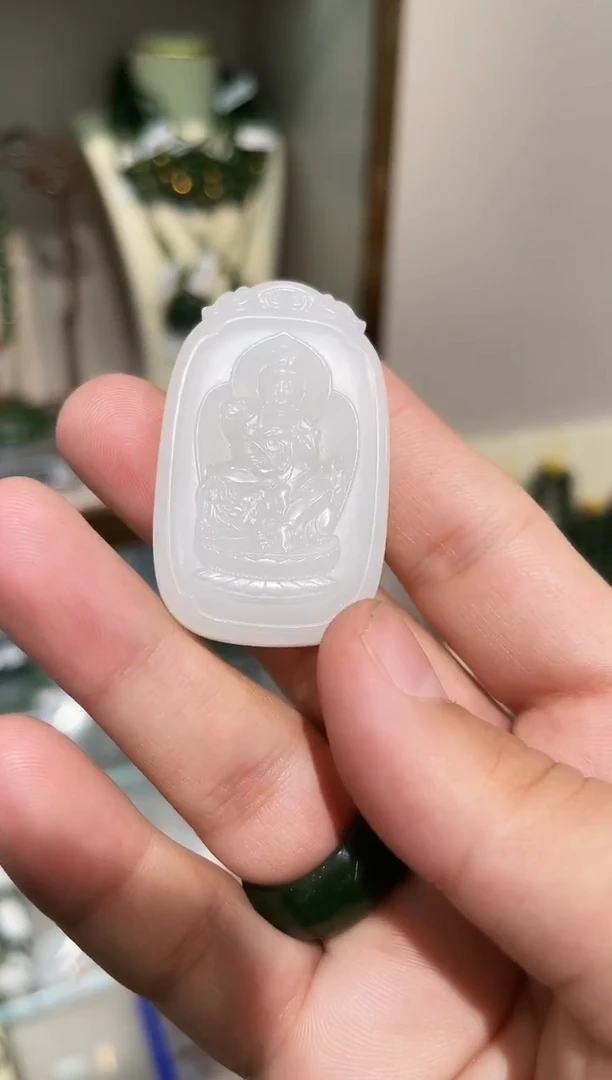 颈饰未镶嵌和田玉3*3小艾多样性发货拍一发一