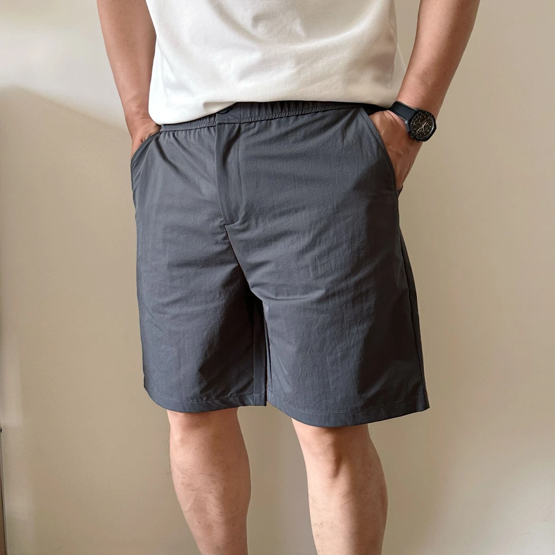 大依无忧夏季大码男装简约薄料通勤运动短裤加肥加大男士休闲短裤