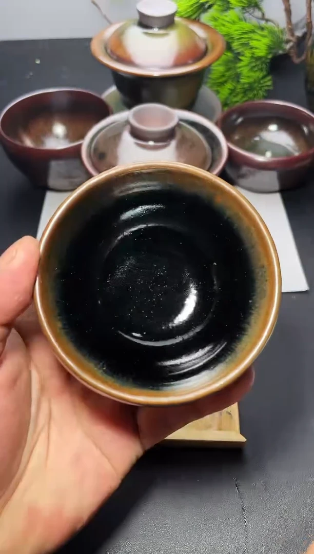 茶盏171 叶紫建盏