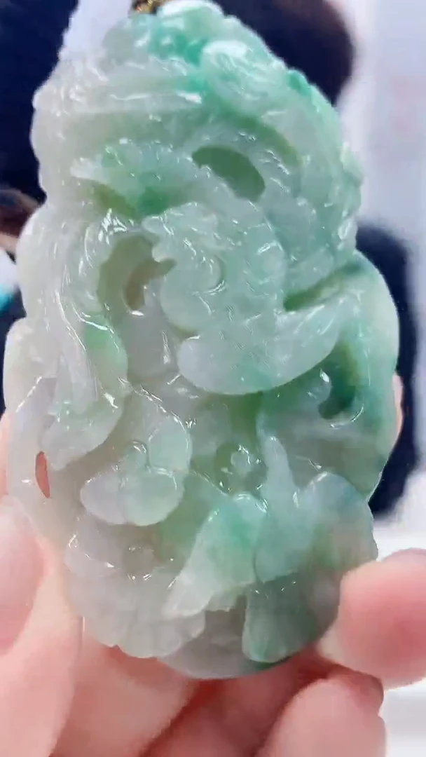 定制翡翠未镶嵌5159lr-毛货挂件41