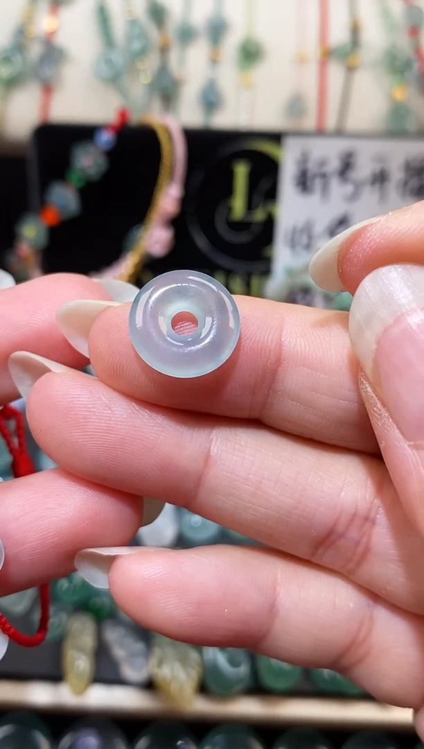 翡翠散珠平安扣裸石