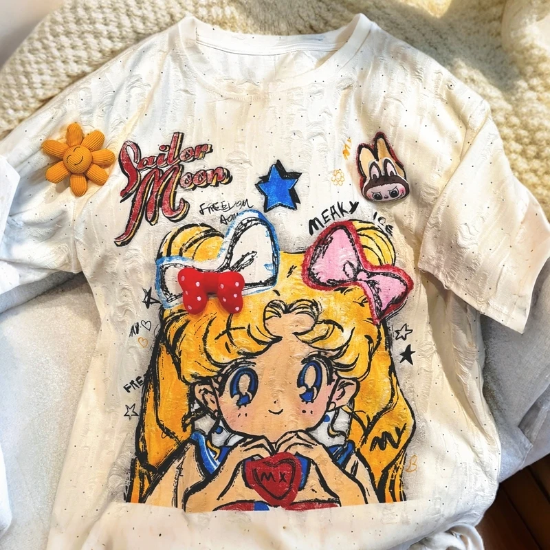 101～199#重工欧货宽松大版短袖T恤衬衫系列