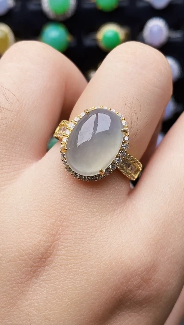 银S925镶嵌戒指翡翠1112