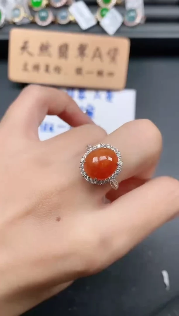 银S925镶嵌戒指翡翠111111