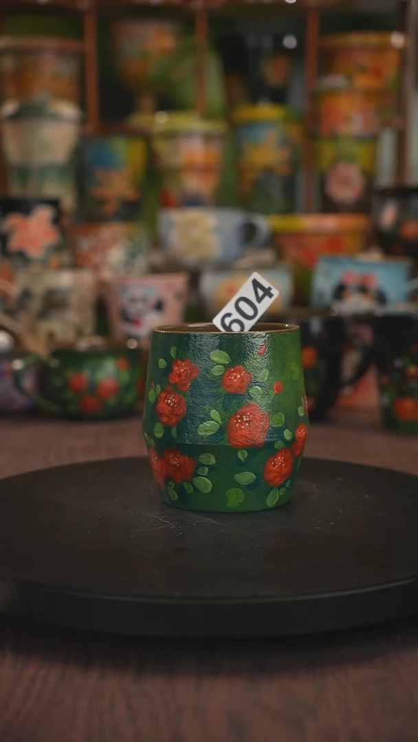 紫砂油画手绘釉下彩604