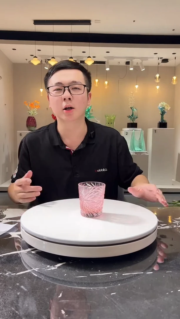 茶宠巴比特美学 烟花水晶琉璃杯
