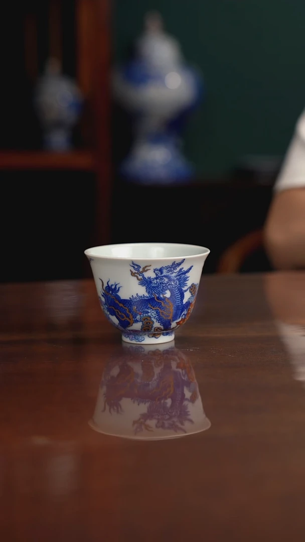 空山明月 新斗彩 麒麟
