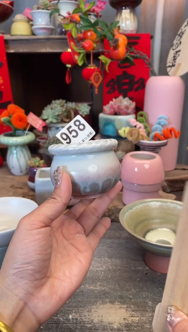 【闪购商品】摆件958知木小芳花盆