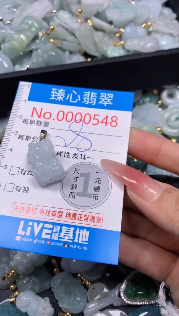 【闪购商品】翡翠颈饰未镶嵌含绳000548