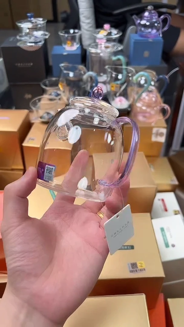 @@禾器晶彩宴臣壶浅紫色