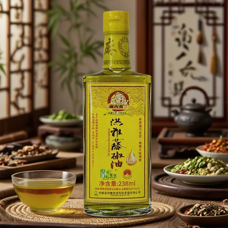 麻香嘴洪雅藤椒油238ml特香花椒油拌凉菜火锅麻辣烫四川特产